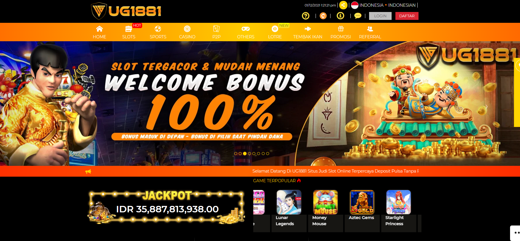 UG1881 Situs Judi Slot Online Gacor Deposit DANA Terbaru