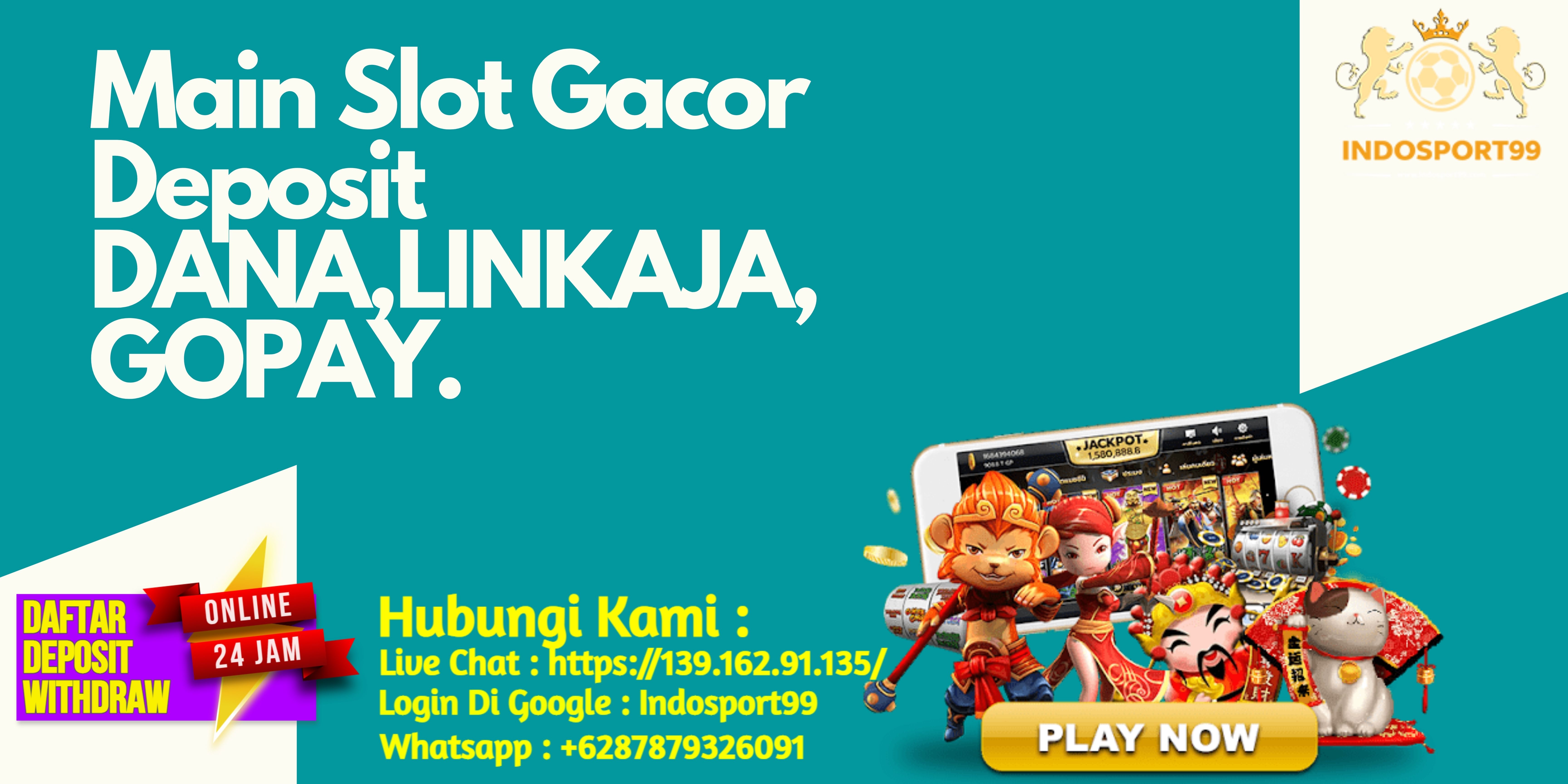 Agen Slot Online Deposit DANA,LINKAJA,GOPAY Paling Gacor