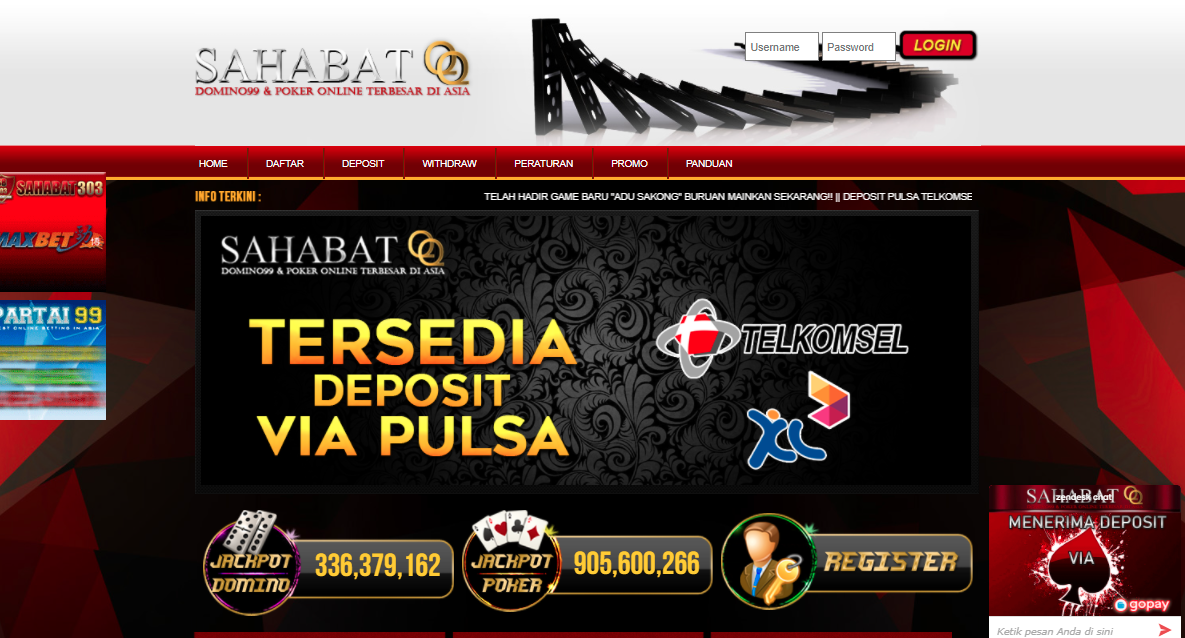Sahabatqq.com domino99 dan poker online terbesar di asia