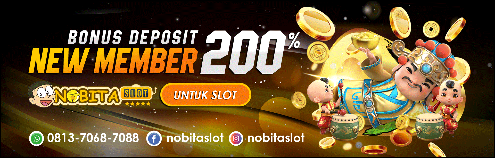 Daftar Nobitaslot promo bonus new member 200%